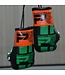 Punch Round Mini Carhanger Boxing Gloves Black Green Orange