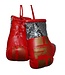 Punch Round Mini Carhanger Boxhandschuhe Schlange Rot Gold