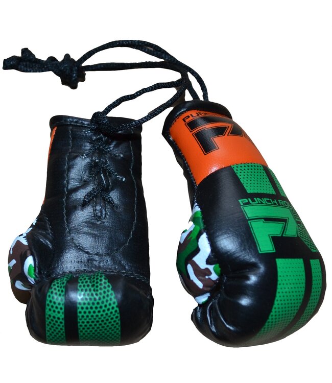 Punch Round Mini Carhanger Bokshandschoenen Zwart Groen Oranje