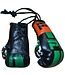 Punch Round Mini Carhanger Boxing Gloves Black Green Orange