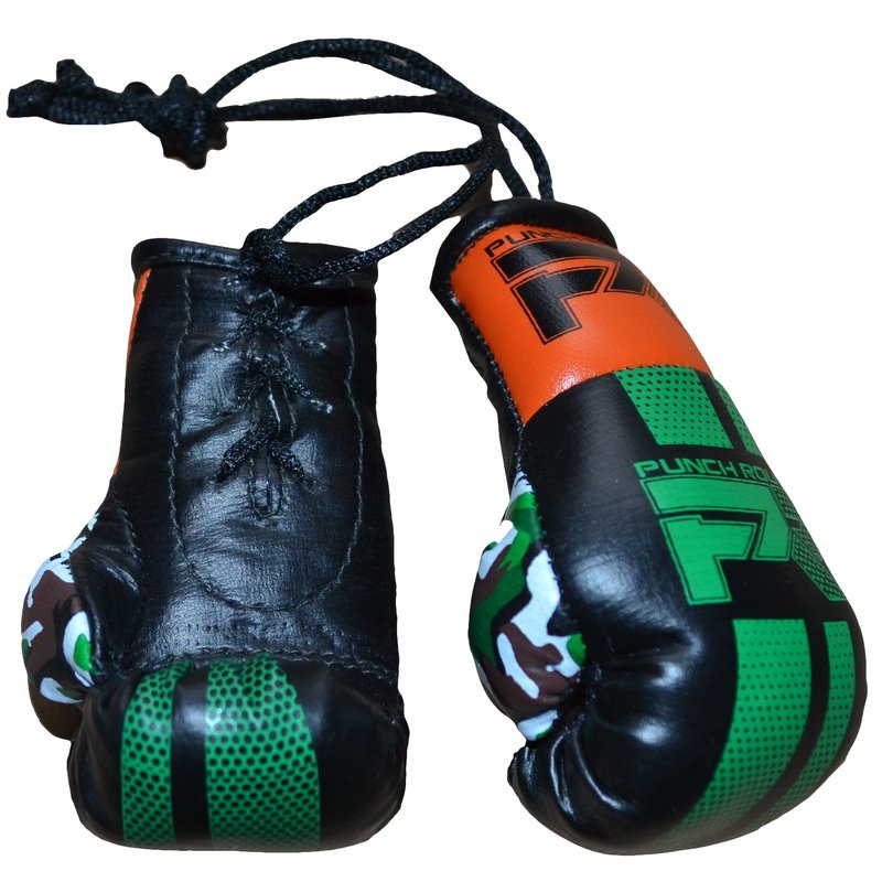 PunchR™  Punch Round Mini Carhanger Bokshandschoenen Zwart Groen Oranje