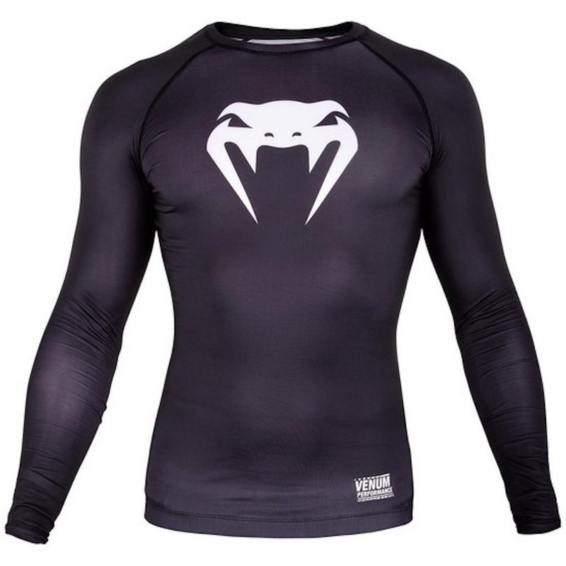 Venum Venum Contender 3.0 Compression T Shirts L/S Black White