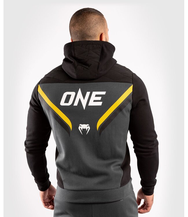 Venum ONE FC Impact Hoody Grey Yellow