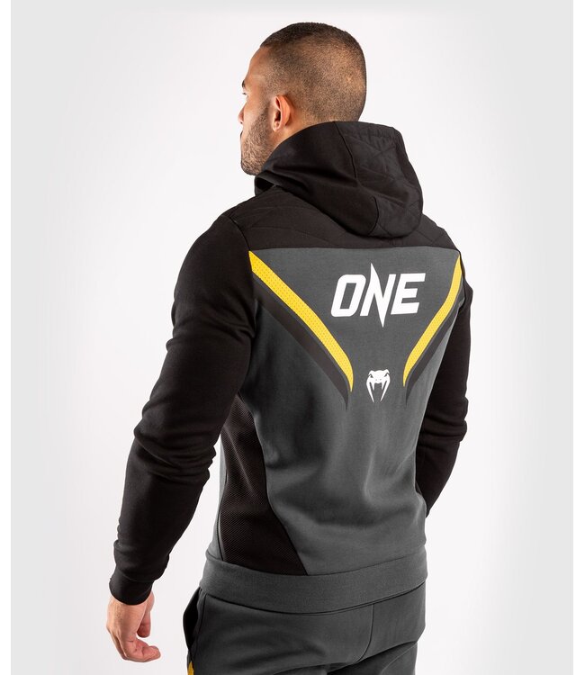 Venum ONE FC Impact Hoody Grey Yellow