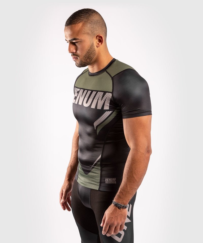 Venum Venum ONE FC Impact Rashguard S/S Black Khaki