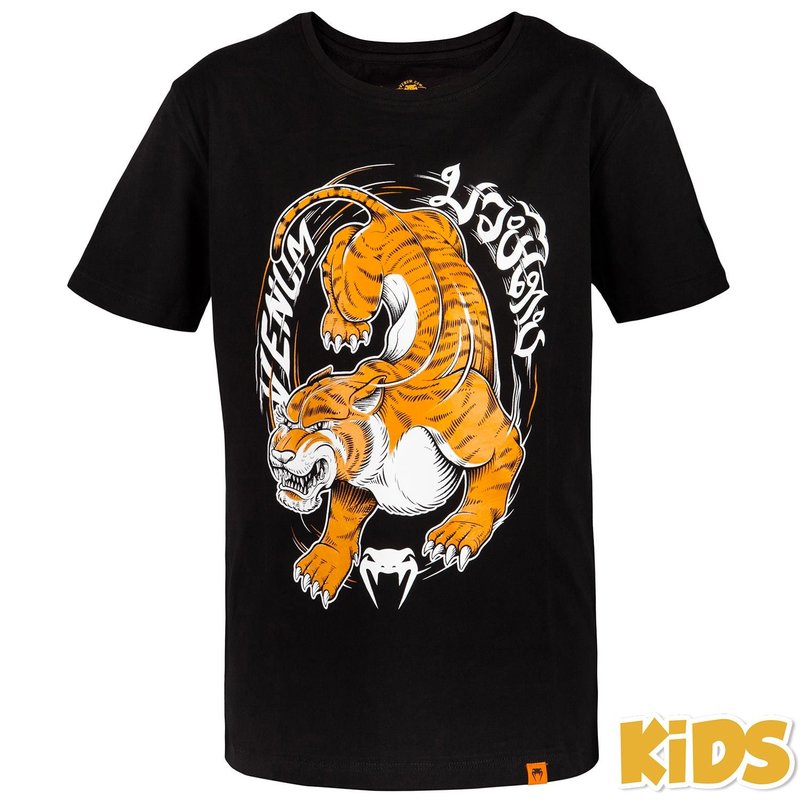 Venum Venum Tiger King Kids T Shirt Black