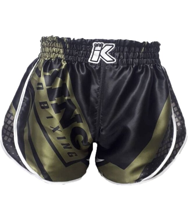 King Stormking 1 Muay Thai Kickboks Broekje Zwart Groen