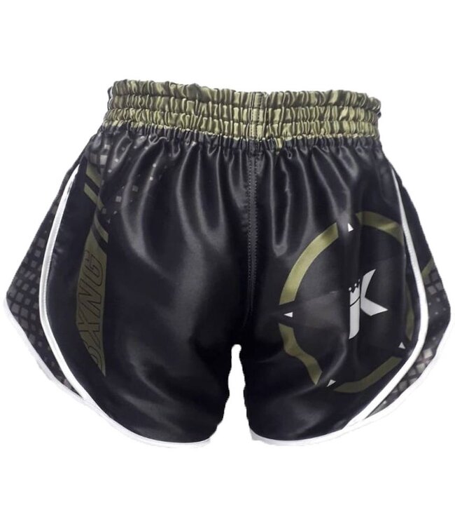 King Stormking 1 Muay Thai Kickboks Broekje Zwart Groen