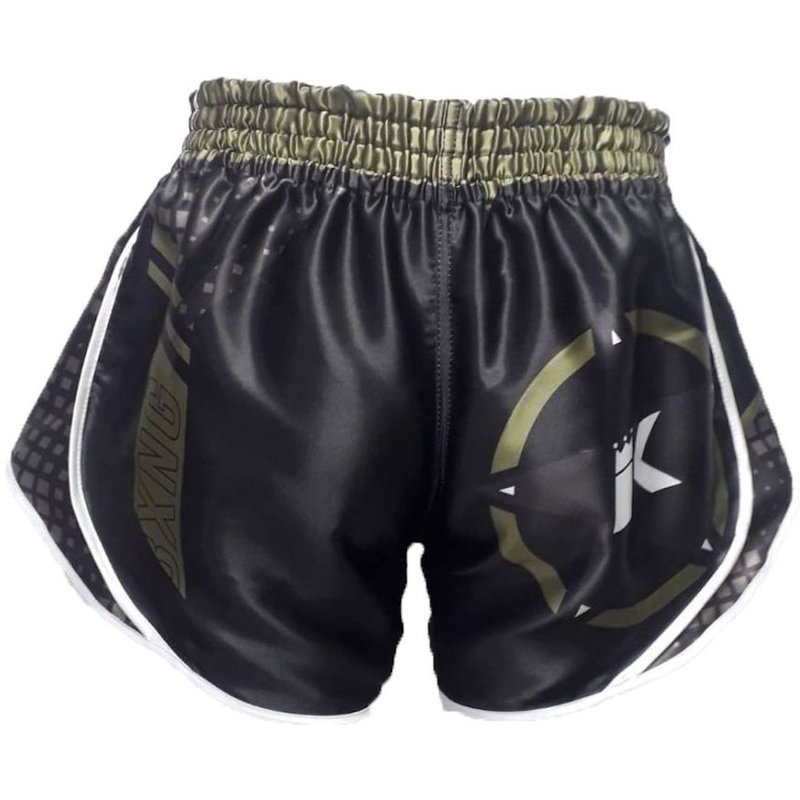 King Pro Boxing King Stormking 1 Muay Thai Kickboxshorts Schwarz Grün