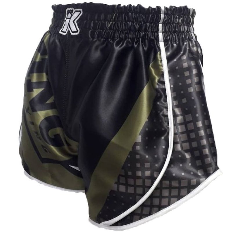 King Pro Boxing King Stormking 1 Muay Thai Kickboxing Shorts Black Green