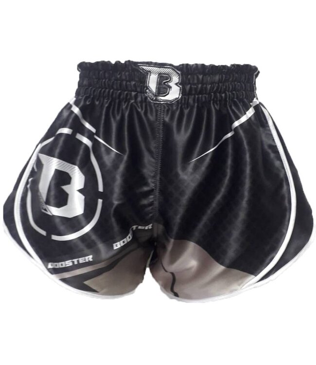 Booster Muay Thai Short B Force 2 Kickboxing Höse Schwarz Grau