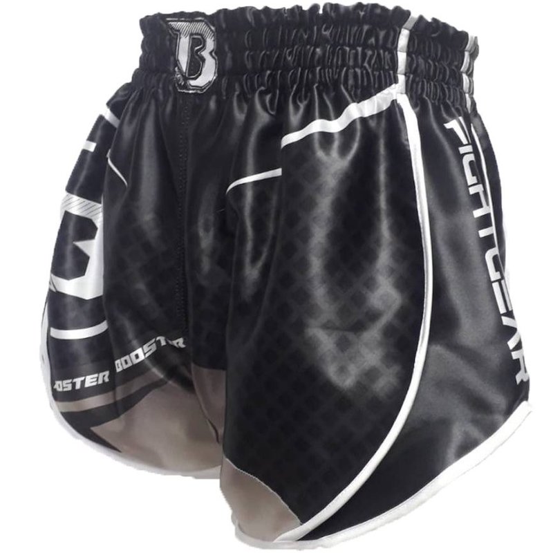 Booster Booster Muay Thai Short B Force 2 Kickboxing Höse Schwarz Grau