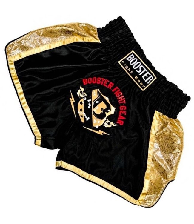 Booster Muay Thai Short TBT Pro 4.4 Schwarz Gold Kickbox Höse