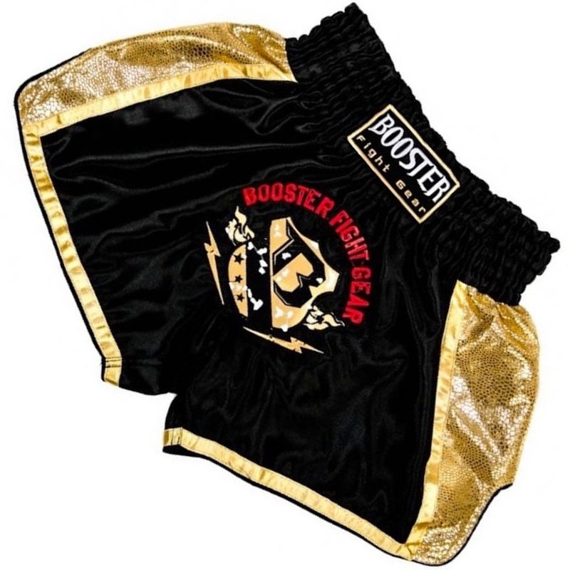 Booster Booster Muay Thai Short TBT Pro 4.4 Schwarz Gold Kickbox Höse