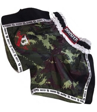 Booster Booster Muay Thai Short TBT Pro 4.22 Camo Groen Kickboks Broekje