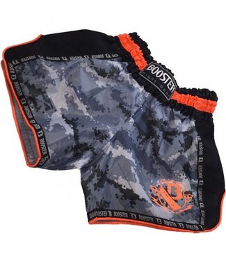 Booster Booster Kickboks Broekjes TBT Pro 4.23 Camo Grijs Oranje