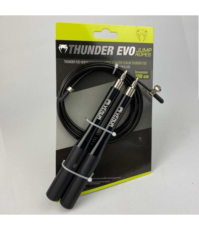 Venum Thunder Evo Jump Rope Springtouw Zwart
