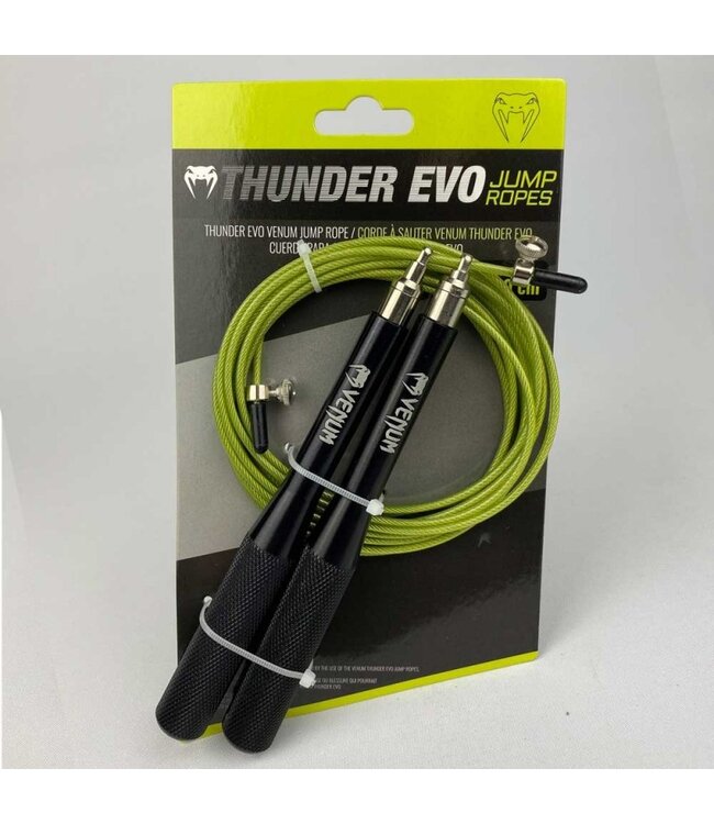 Venum Thunder Evo Jump Rope Skipping Rope Black Yellow