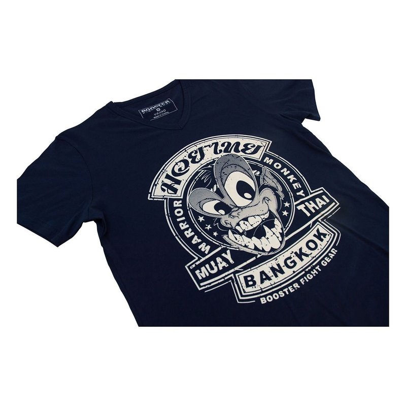 Booster Booster Warrior Monkey T-Shirt Navy Blau