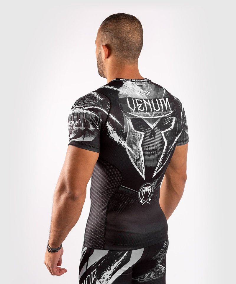 Venum Venum GLDTR 4.0 Rash Guard Zwart Wit