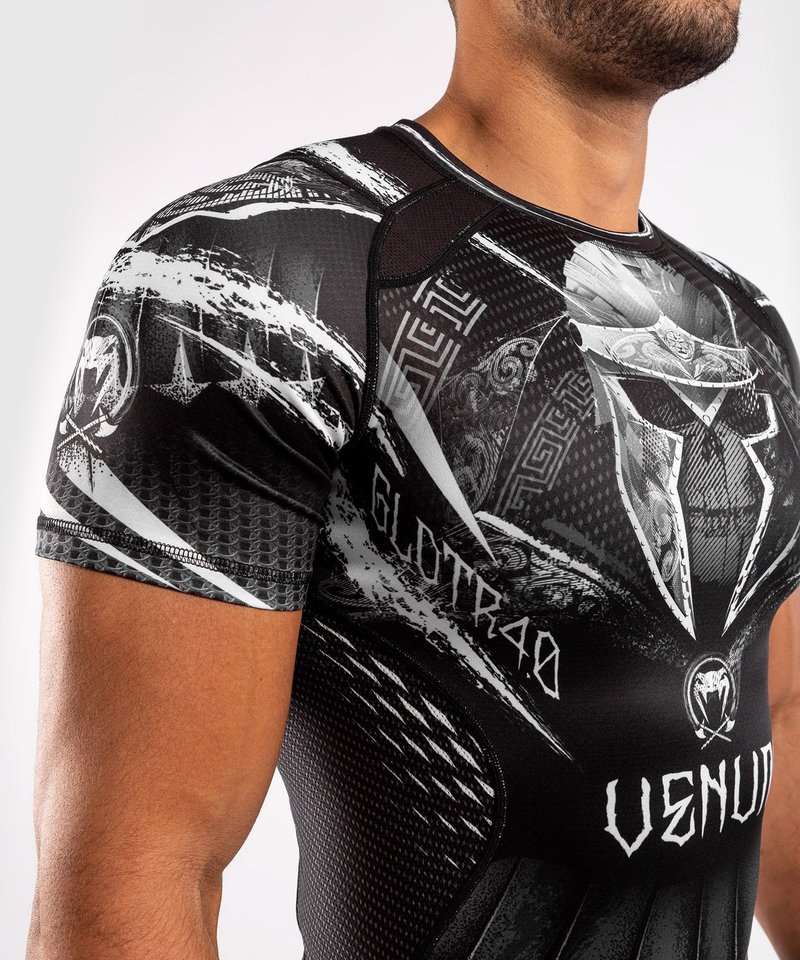 Venum Venum GLDTR 4.0 Rash Guard Black White