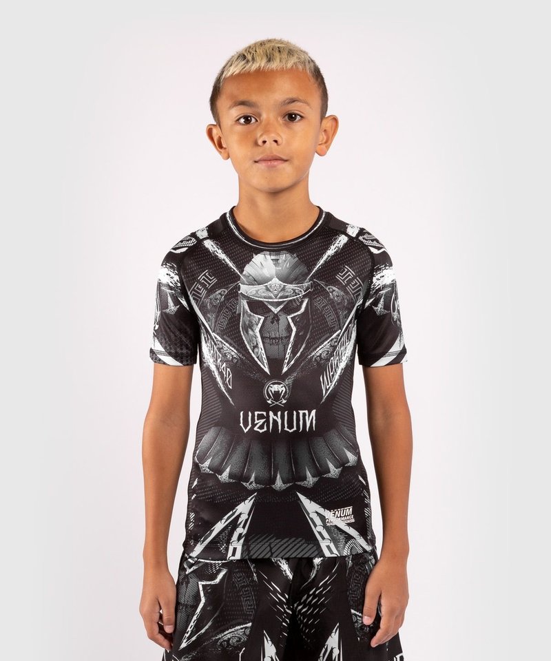 Venum Venum GLDTR 4.0 Kids Rash Guard Black White