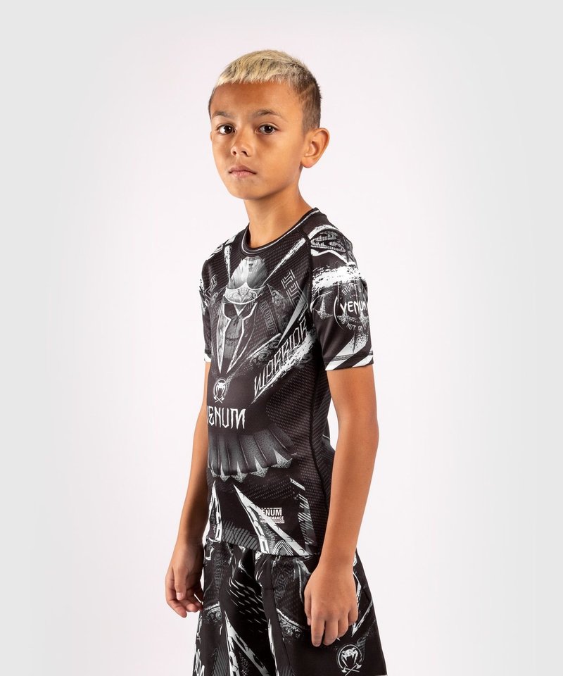 Venum Venum GLDTR 4.0 Kids Rash Guard Black White