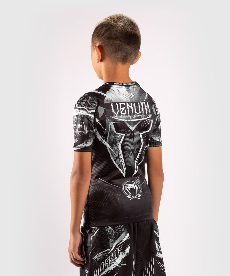 Venum Venum GLDTR 4.0 Kids Rash Guard Black White