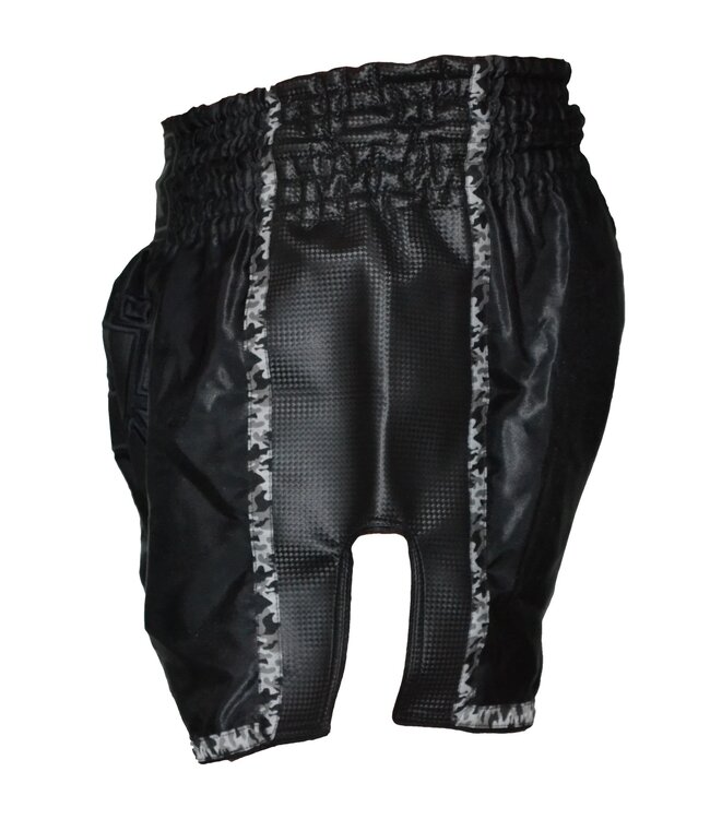 Punch Round Muay Thai Shorts Dull Carbon Camo
