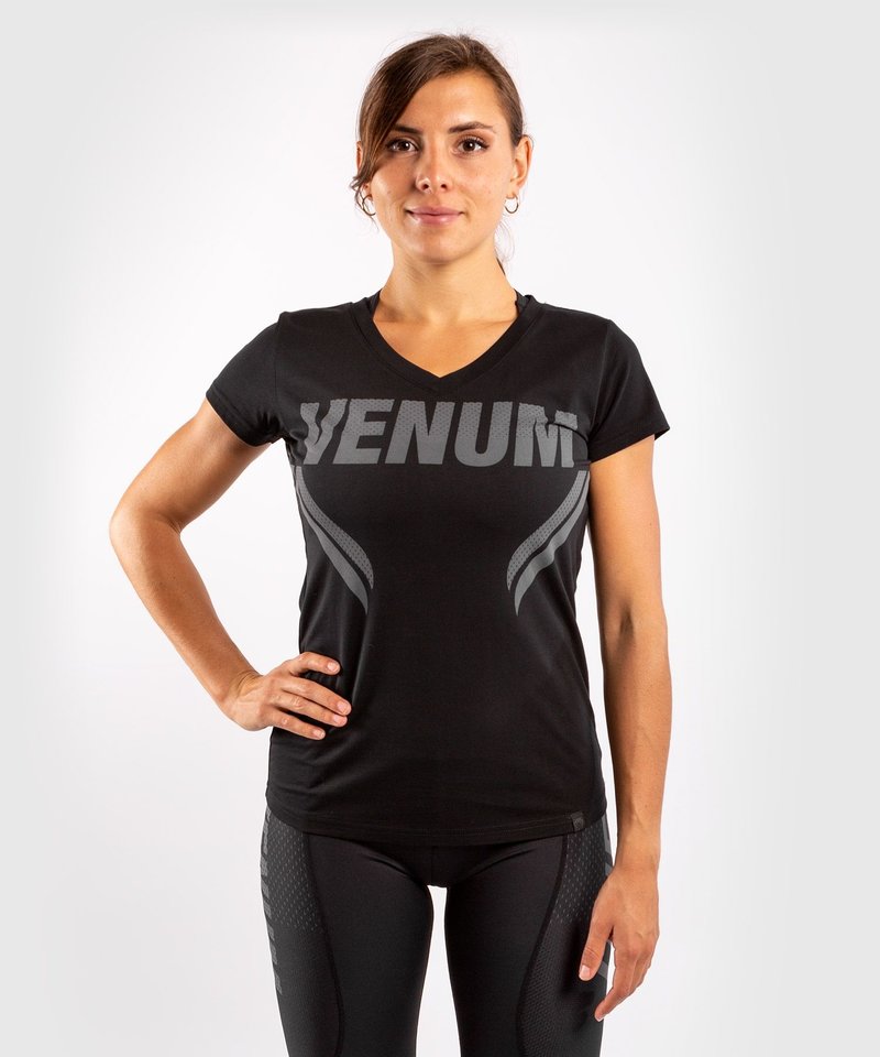 Venum ONE FC Impact T Shirt Women Black Black - FIGHTWEAR SHOP EUROPE