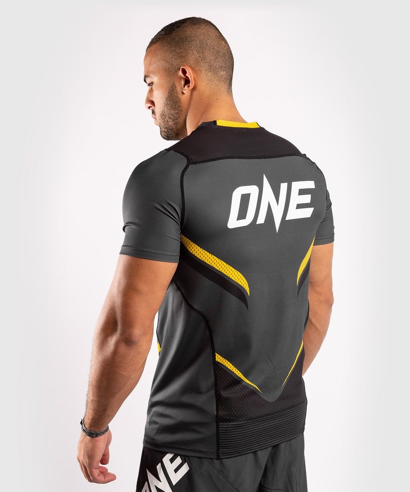 Venum Venum ONE FC Impact Dry Tech T-Shirt Grey Yellow