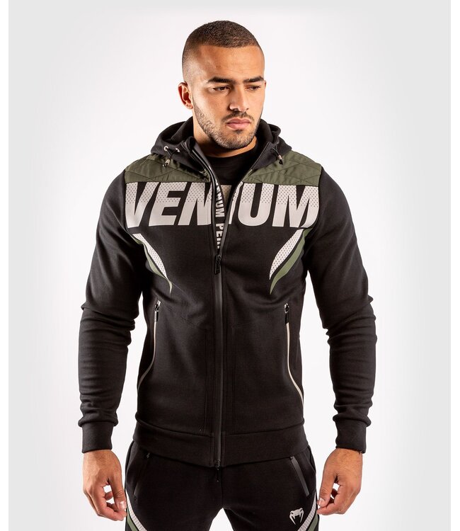 Venum ONE FC Impact Hoodie Schwarz Khaki