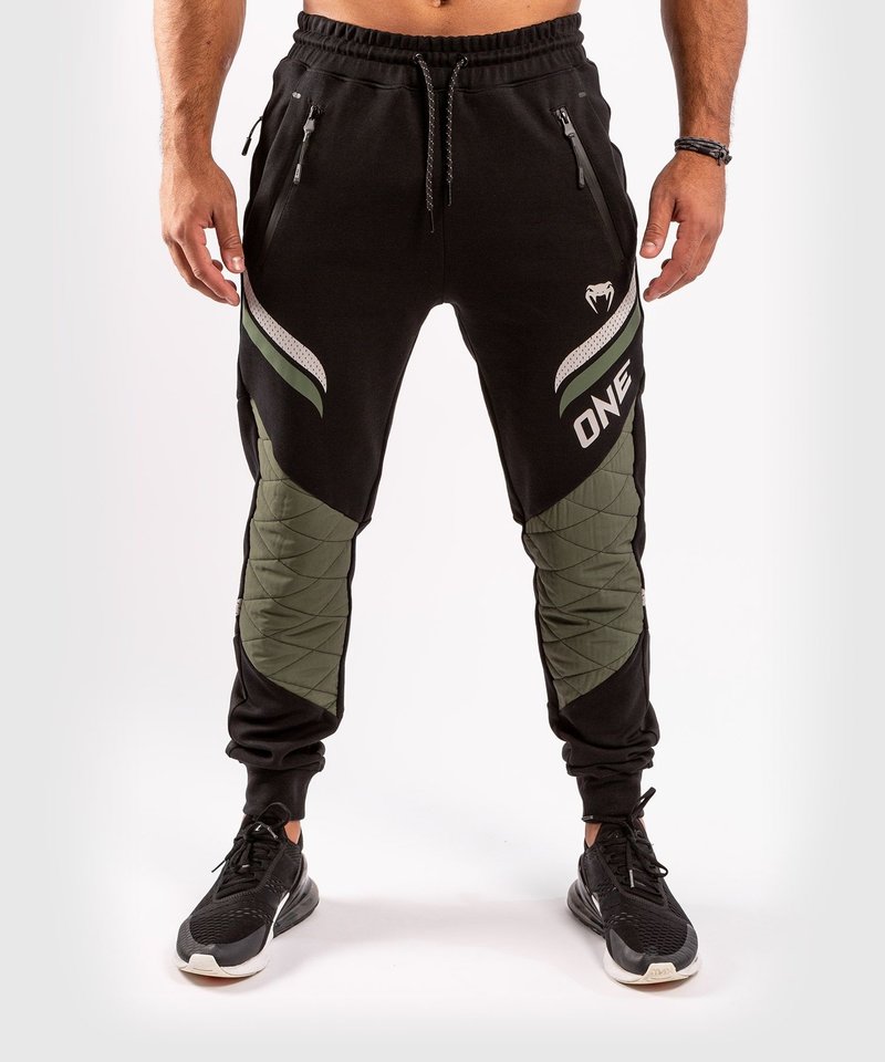 Venum ONE FC Impact Joggers Black Khaki - FIGHTWEAR SHOP EUROPE