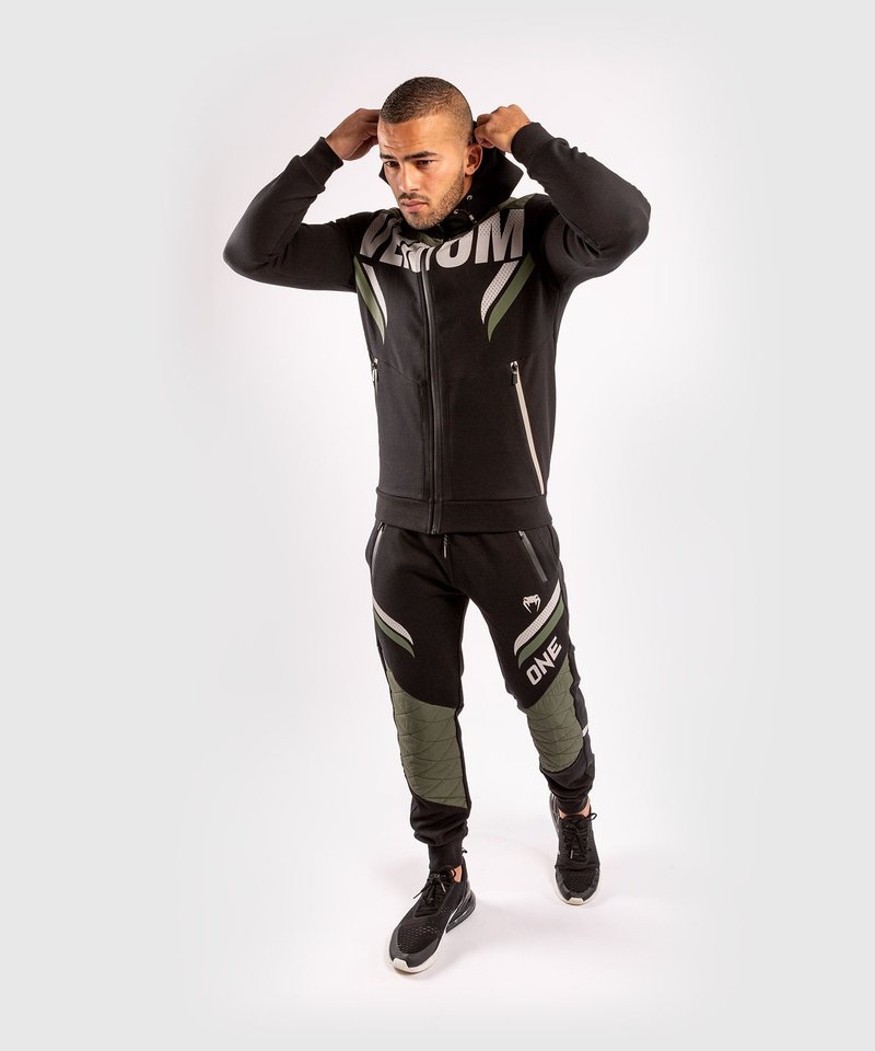 Venum ONE FC Impact Joggers Black Khaki - FIGHTWEAR SHOP EUROPE