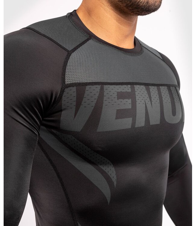 Venum Venum ONE FC Impact Rashguard L/S Zwart Zwart