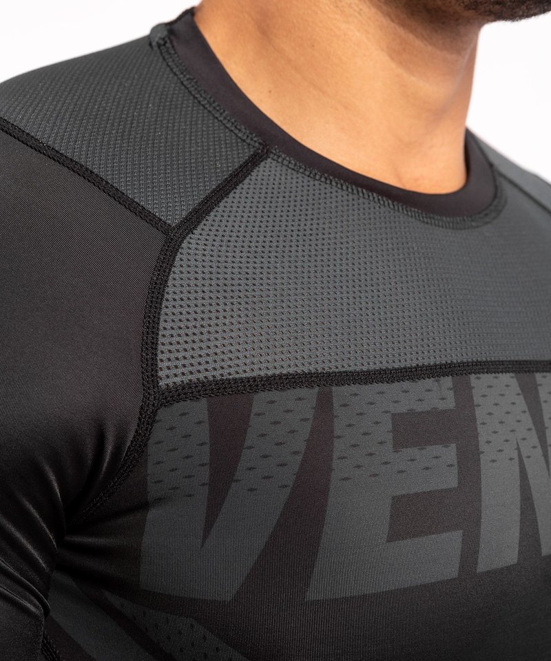 Venum Venum ONE FC Impact Rashguard L/A Schwarz Schwarz