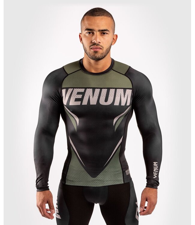 Venum Venum ONE FC Impact Rashguard L/A Schwarz Khaki