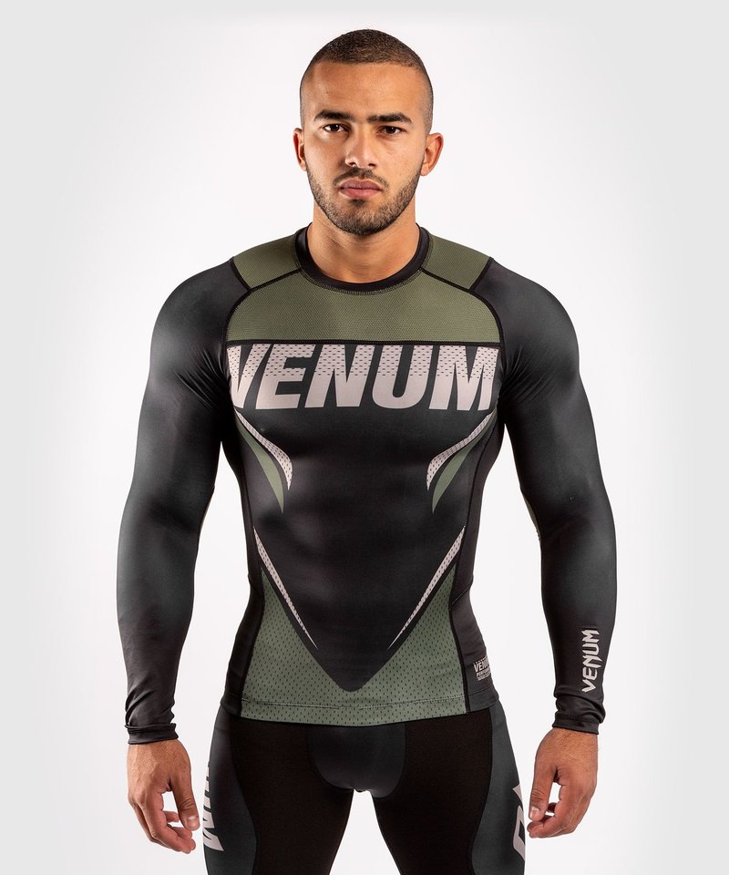 Venum Venum ONE FC Impact Rashguard L/A Schwarz Khaki