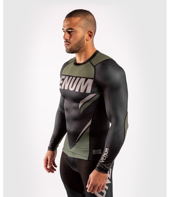 Venum ONE FC Impact Rashguard L/S Black Khaki