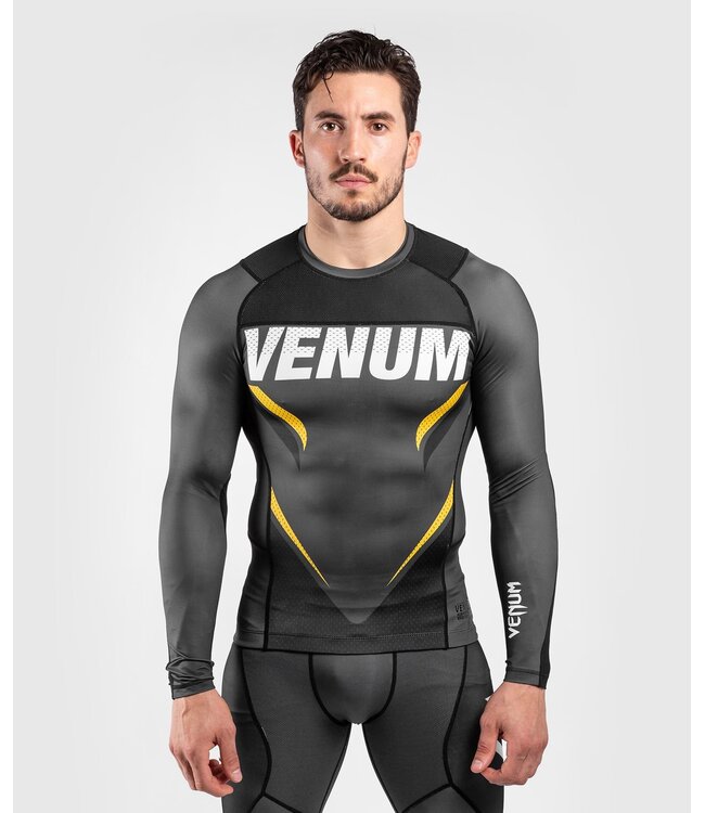 Venum Venum ONE FC Impact Rashguard L/A Grau Gelb