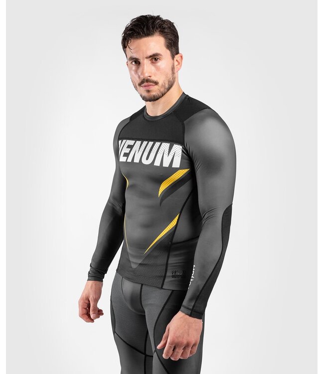 Venum ONE FC Impact Rashguard L/A Grau Gelb