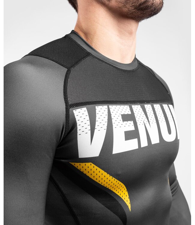 Venum Venum ONE FC Impact Rashguard L/A Grau Gelb