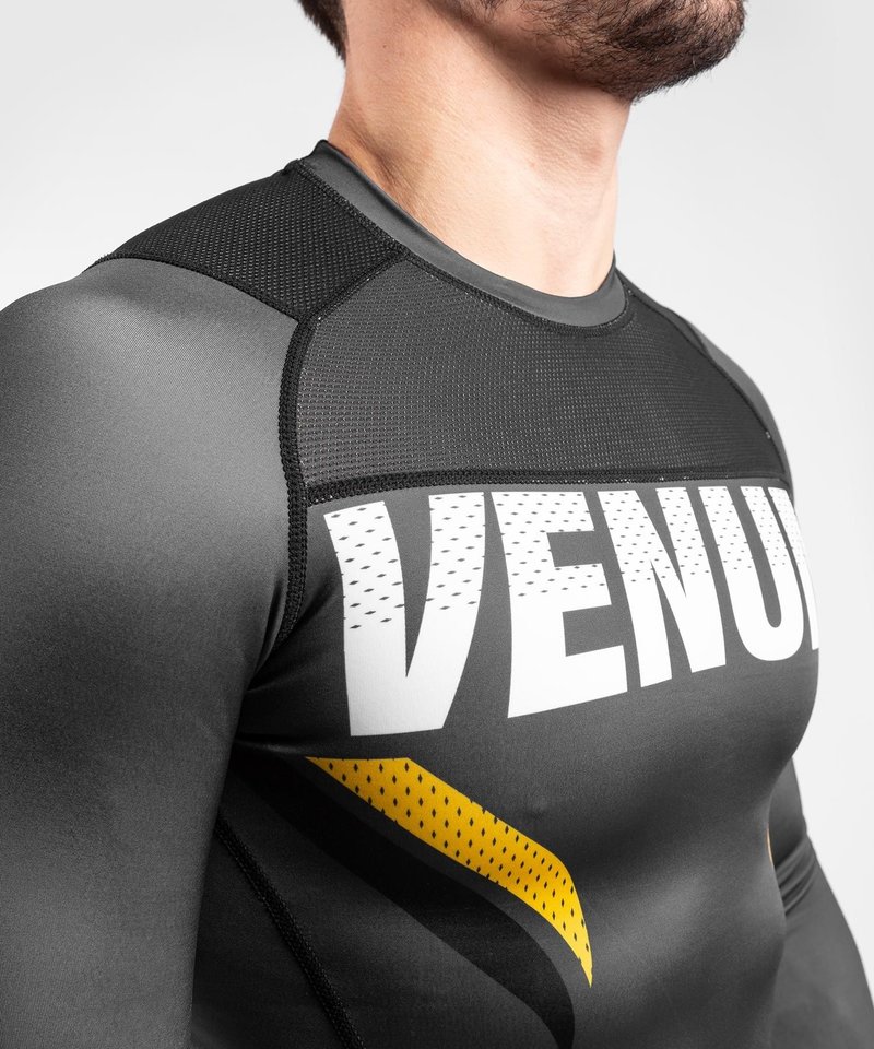 Venum Venum ONE FC Impact Rashguard L/A Grau Gelb