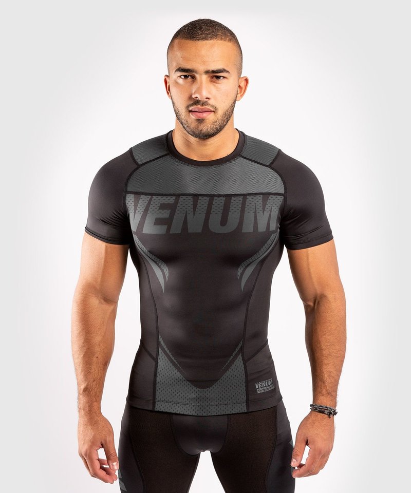 Venum Venum ONE FC Impact Rash Guard S/S Black Black