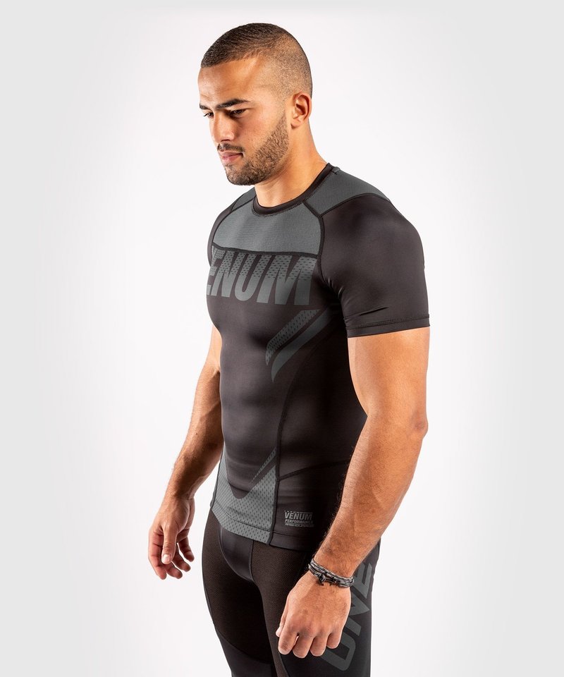 Venum Venum ONE FC Impact Rash Guard S/S Black Black