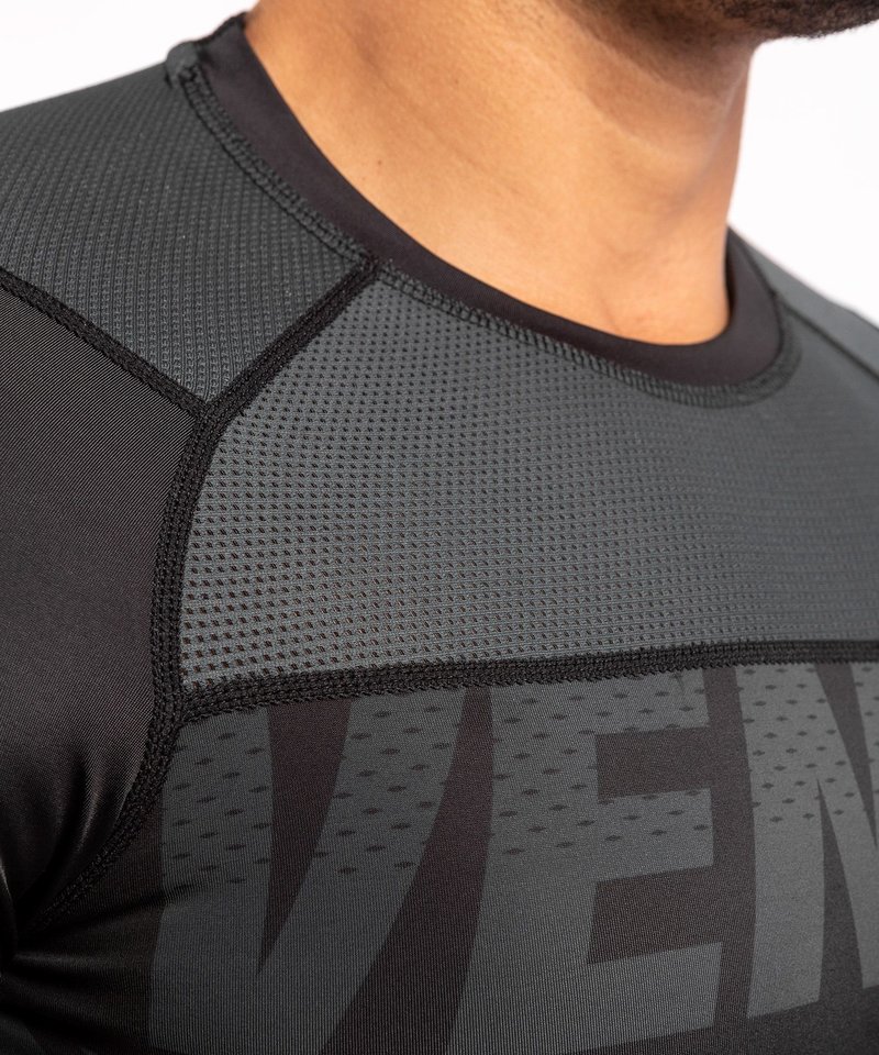 Venum Venum ONE FC Impact Rash Guard S/S Black Black