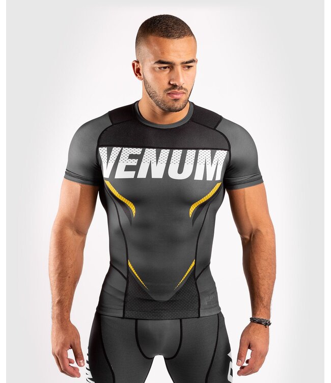 Venum Venum ONE FC Impact Rashguard Short Sleeves Grey Yellow