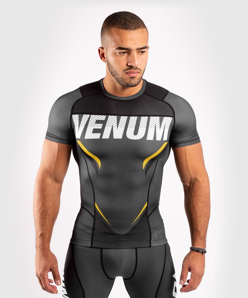 Venum Venum ONE FC Impact Rashguard K/A Grau Gelb