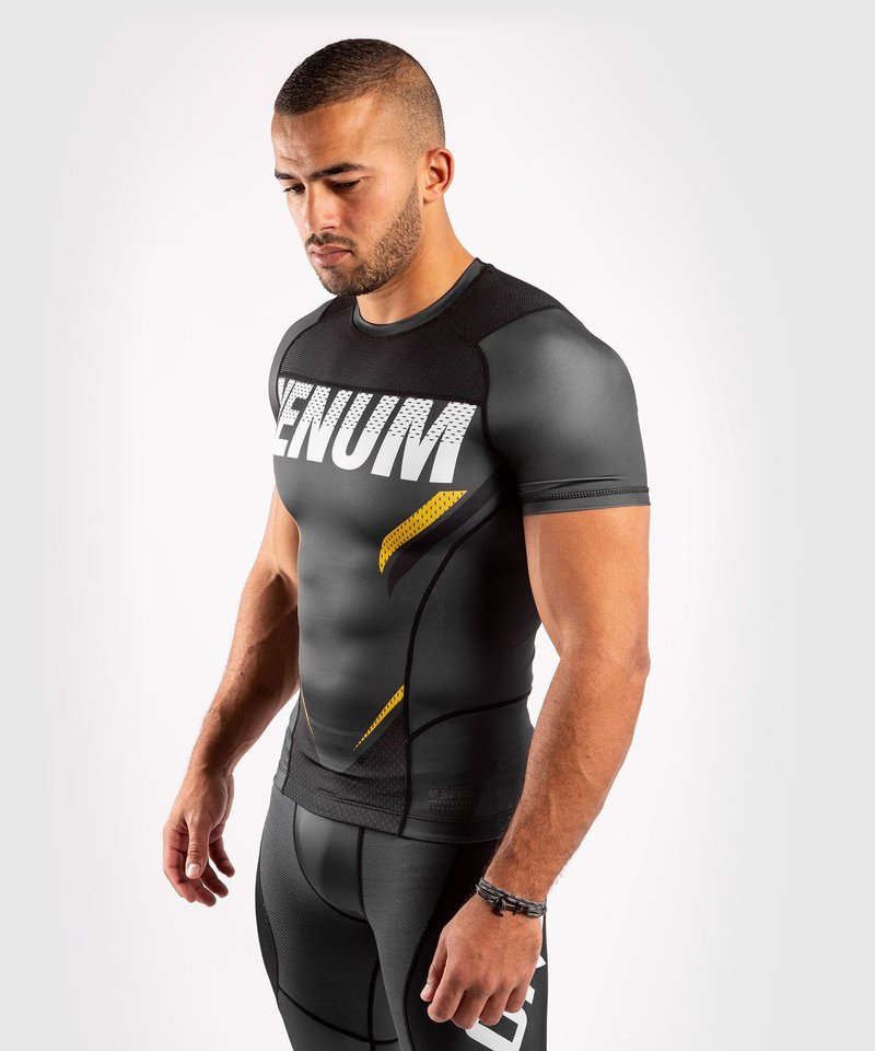 Venum Venum ONE FC Impact Rashguard S/S Grijs Geel