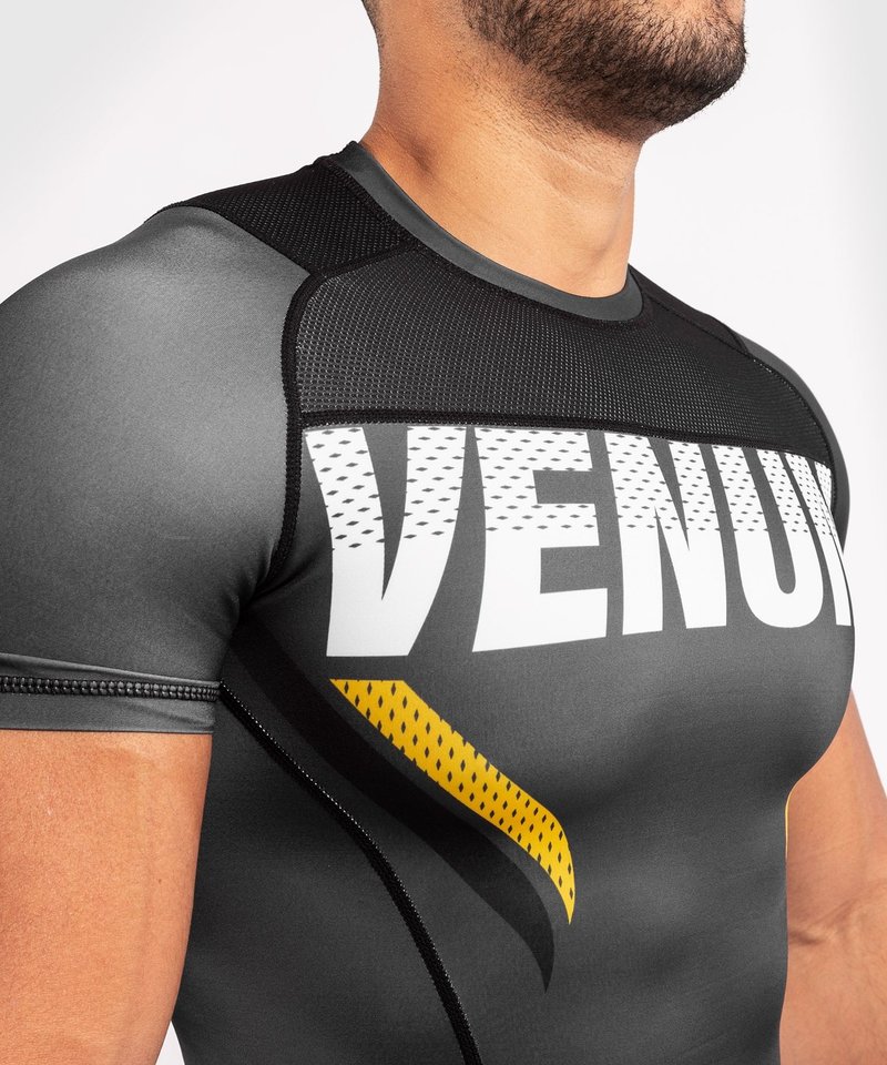 Venum Venum ONE FC Impact Rashguard S/S Grijs Geel